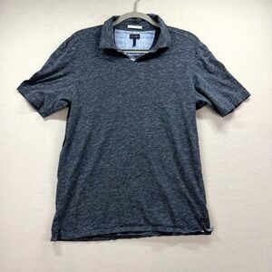 Goodman‎ Polo Shirt Mens Medium Heather Blue Golf Performance Everyday Preppy